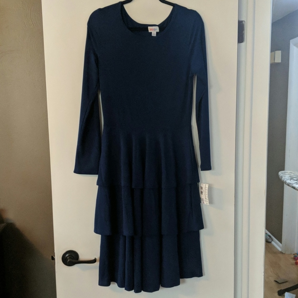 LuLaRoe Navy Georgia Dress